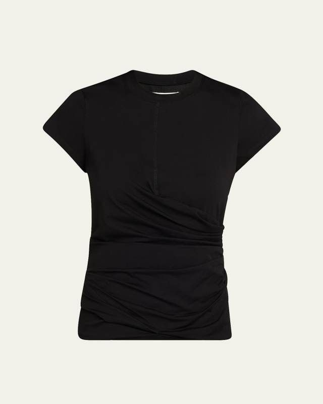 Draped Short-Sleeve T